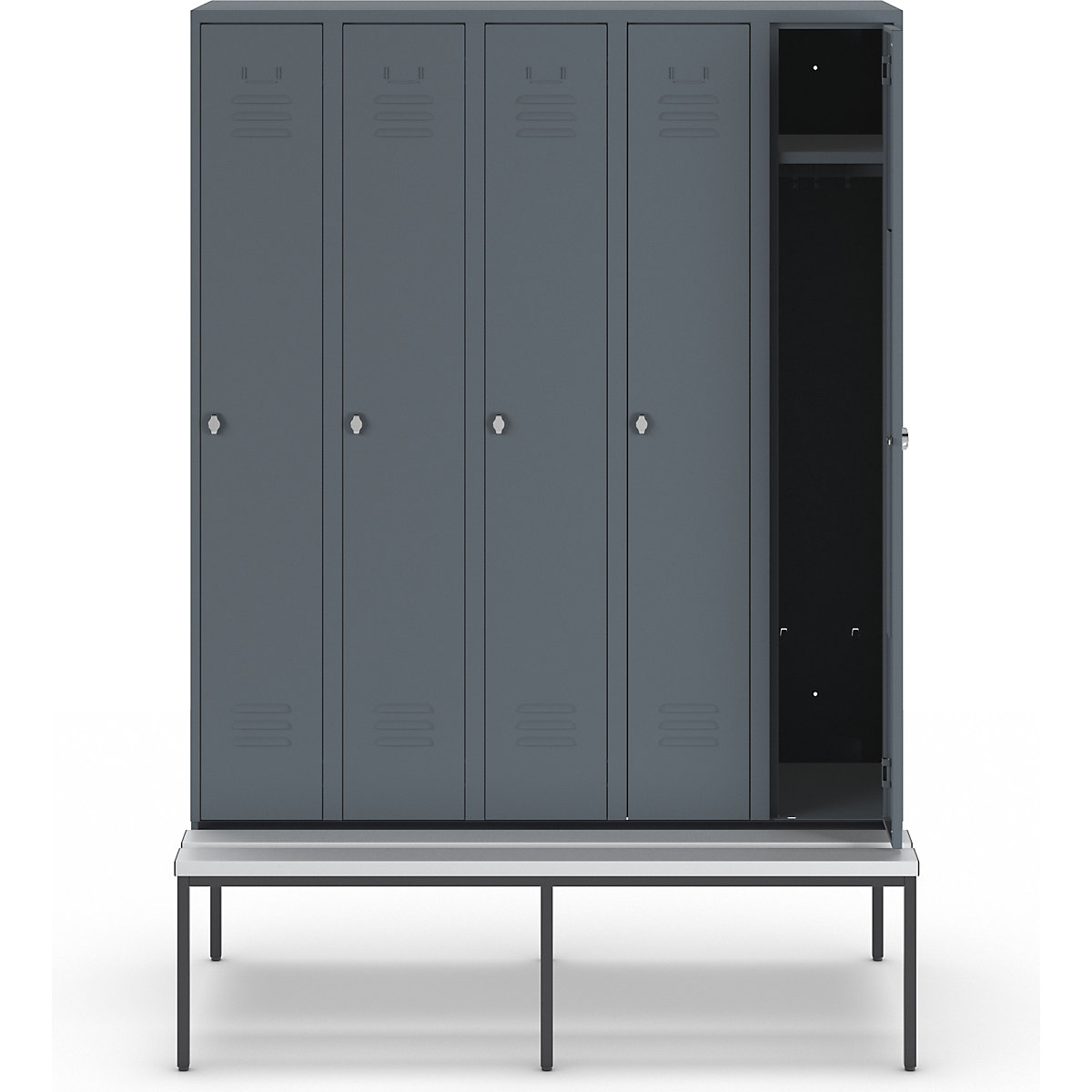 Vestiar Berlin 2 cu bancă – Wolf (Imagine produs 2)-1
