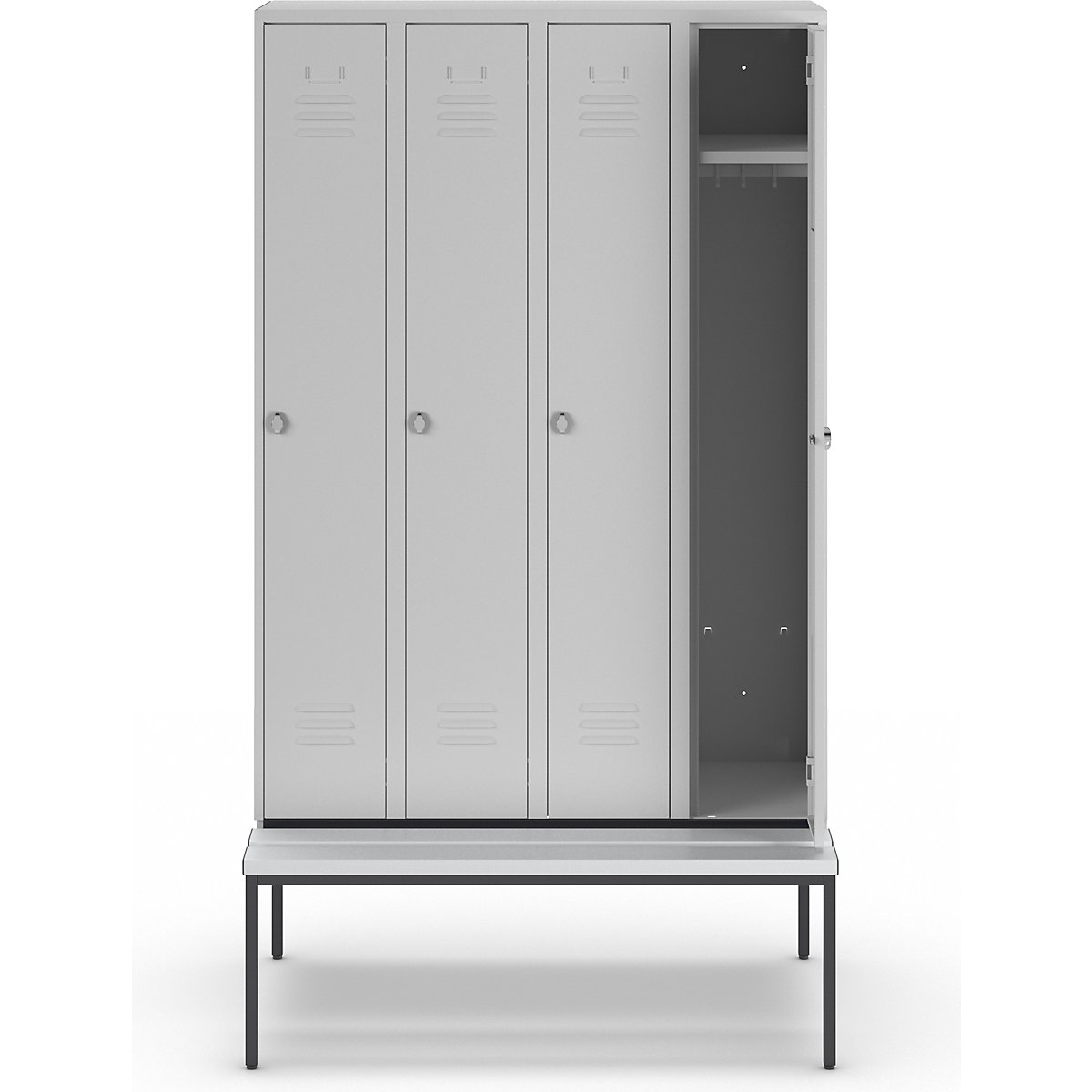 Vestiar Berlin 2 cu bancă – Wolf (Imagine produs 2)-1
