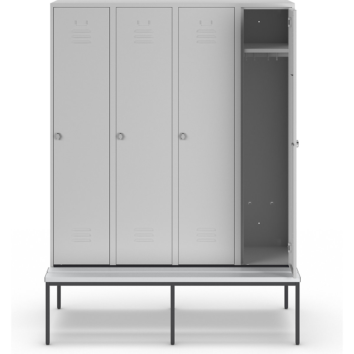 Vestiar Berlin 2 cu bancă – Wolf (Imagine produs 2)-1
