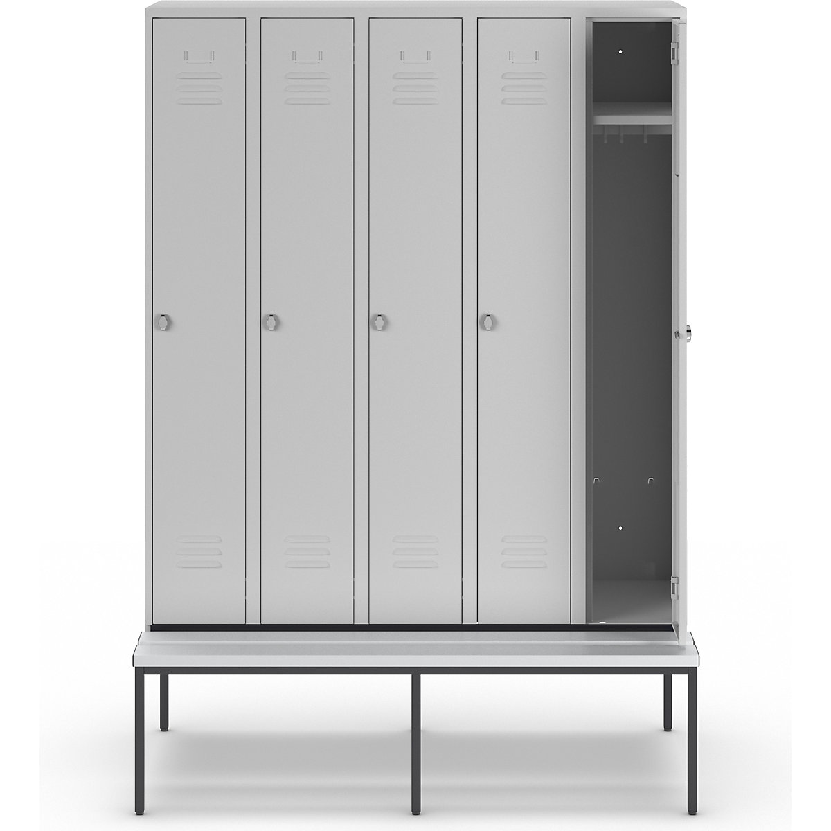 Vestiar Berlin 2 cu bancă – Wolf (Imagine produs 2)-1