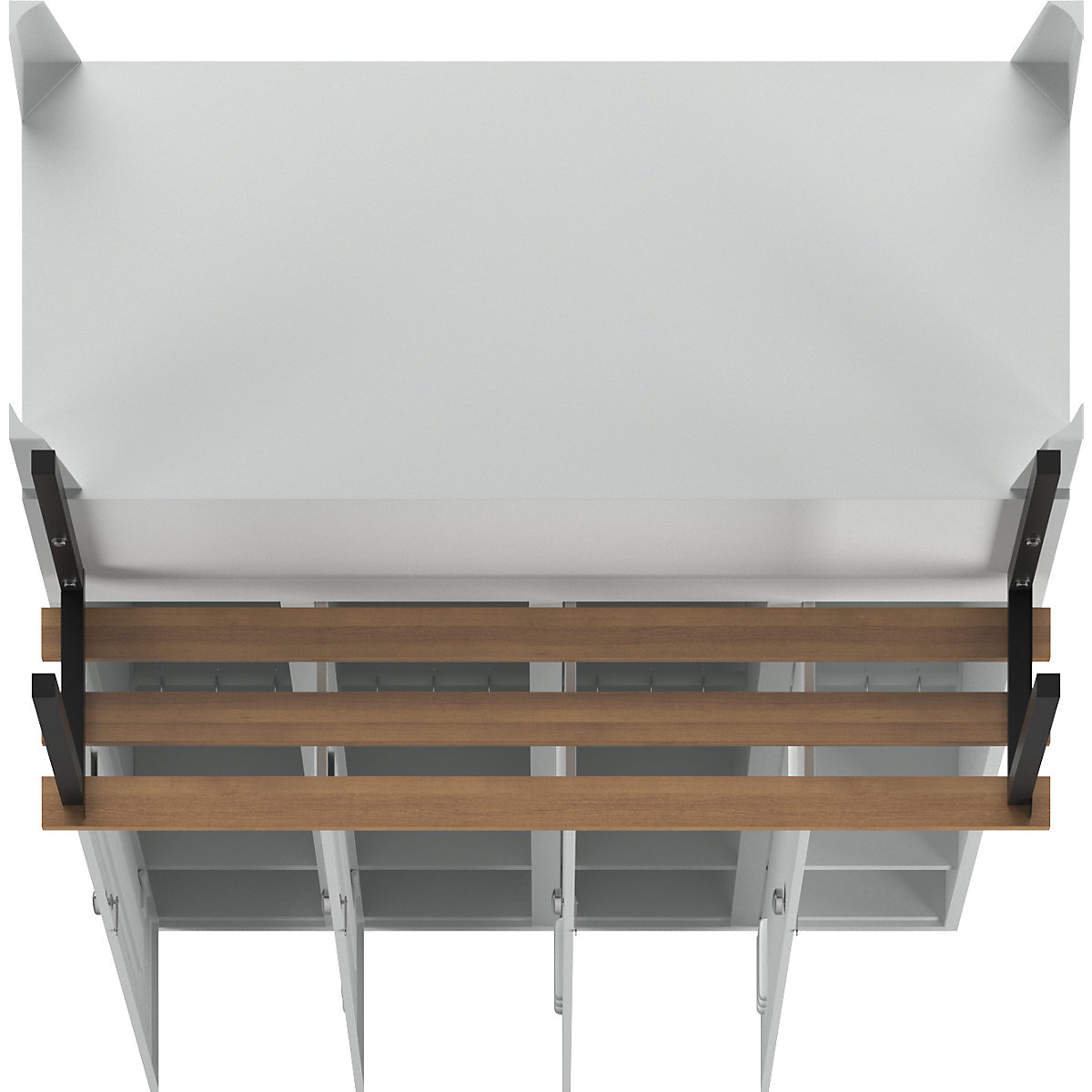 Vestiar Berlin 2 cu bancă – Wolf (Imagine produs 6)-5