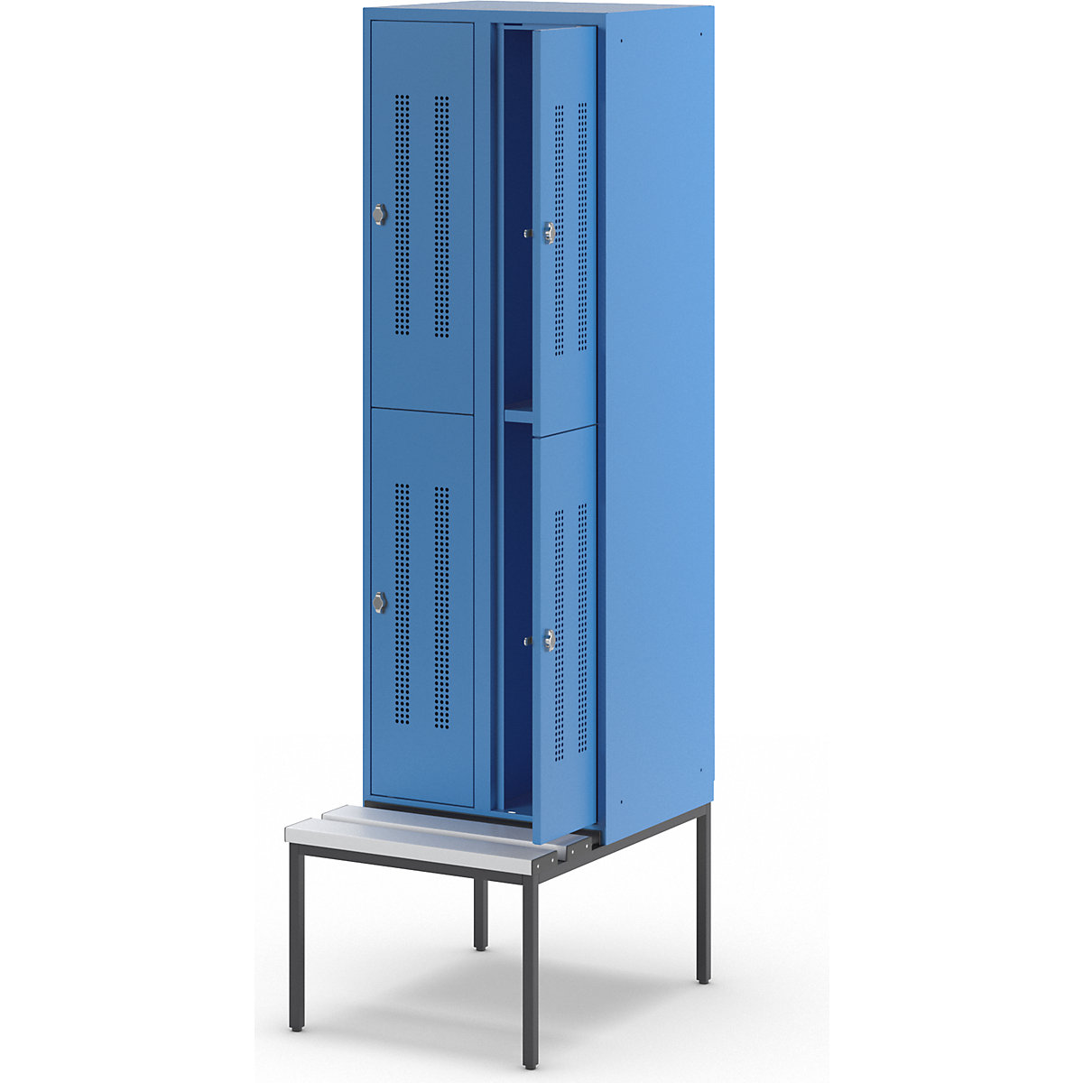 Vestiar cu două niveluri Berlin 1 cu bancă – Wolf (Imagine produs 7)-6
