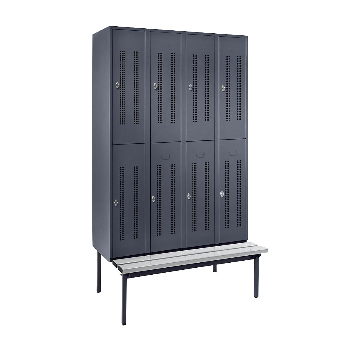 Vestiar cu două niveluri Berlin 1 cu bancă – Wolf (Imagine produs 2)-1
