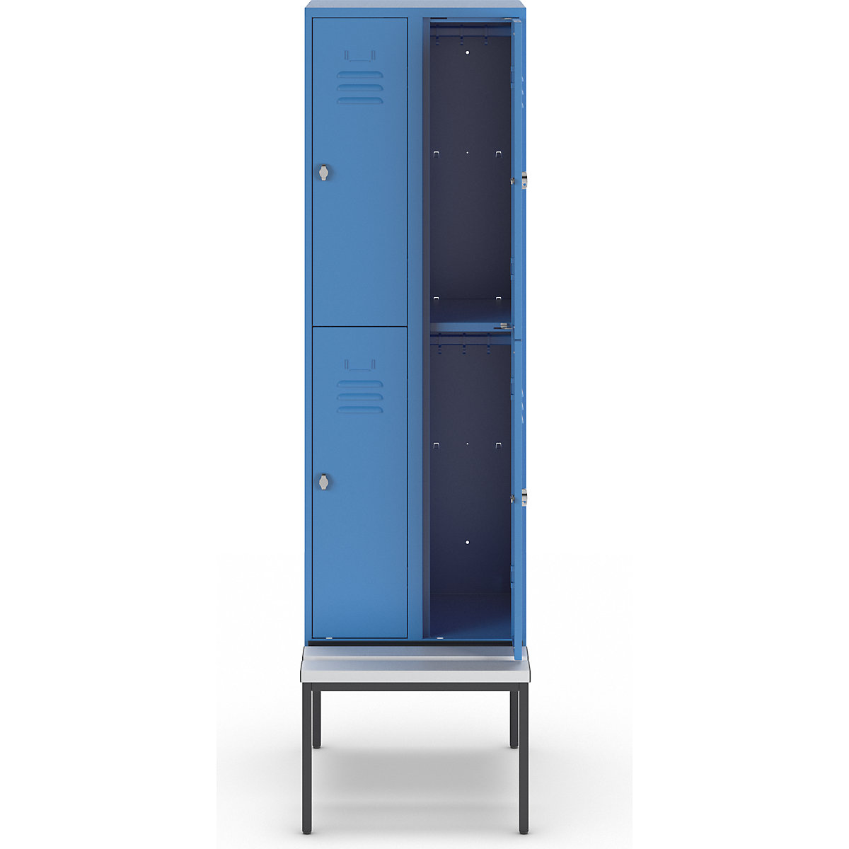 Vestiar cu două niveluri Berlin 2 cu bancă – Wolf (Imagine produs 2)-1