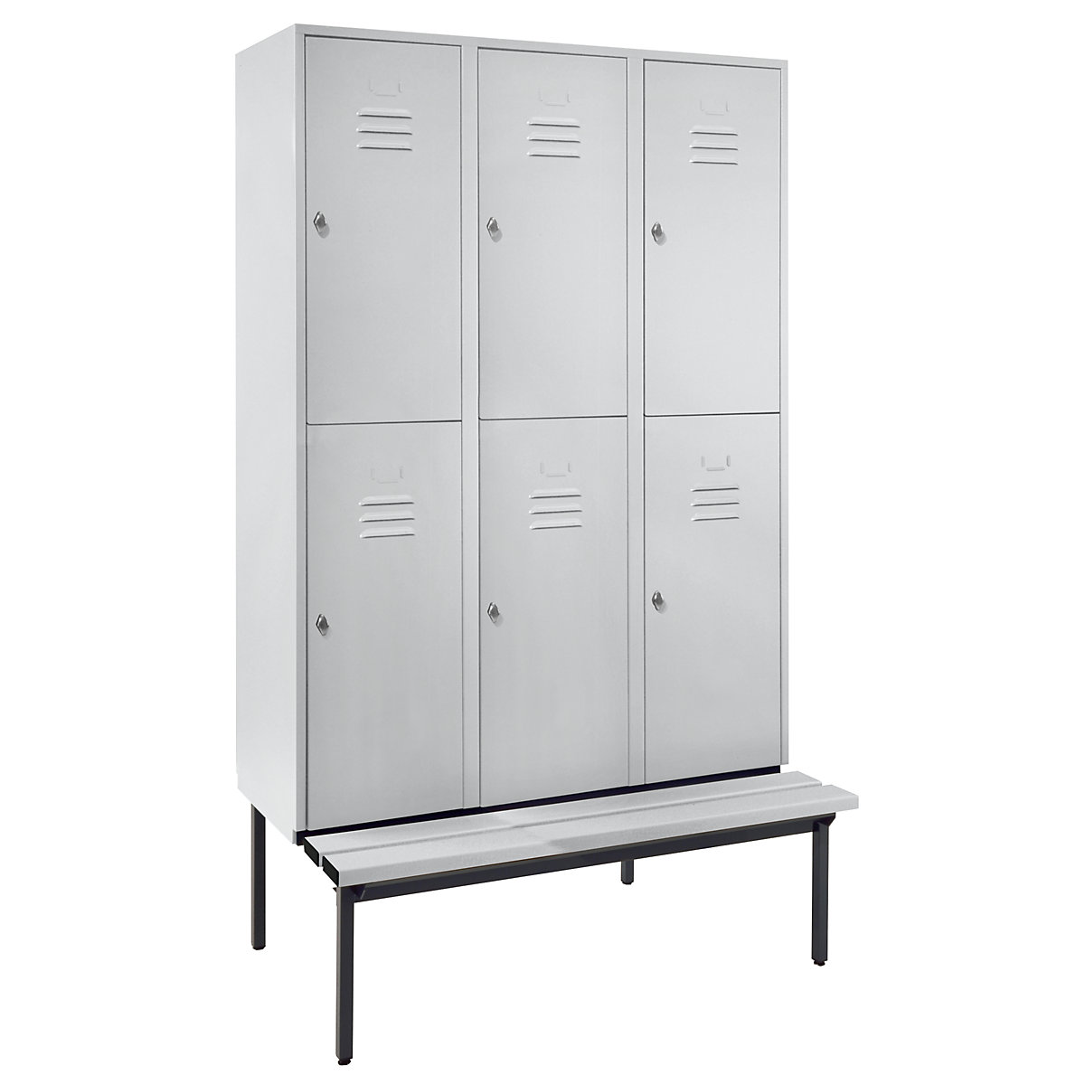 Vestiar cu două niveluri Berlin 2 cu bancă – Wolf (Imagine produs 8)-7