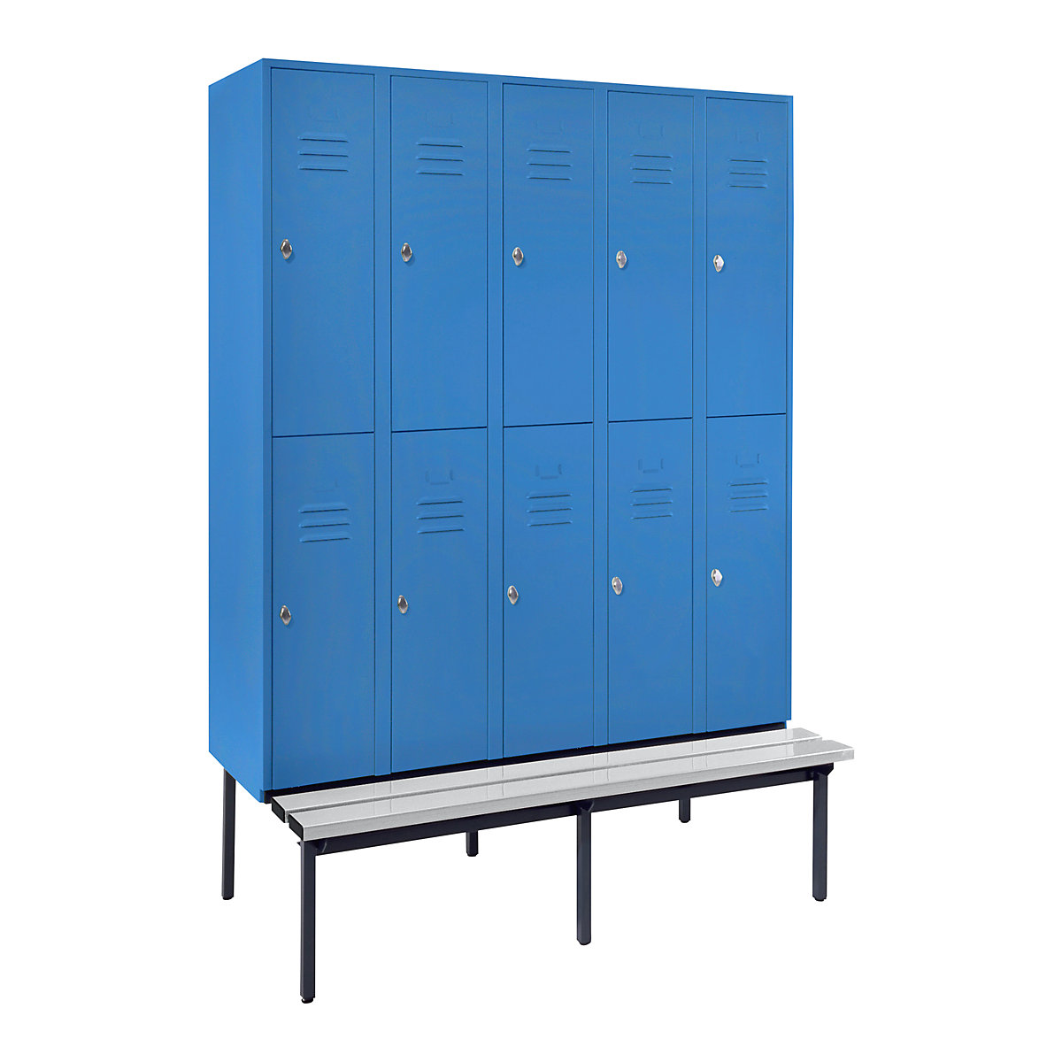 Vestiar cu două niveluri Berlin 2 cu bancă – Wolf (Imagine produs 8)-7