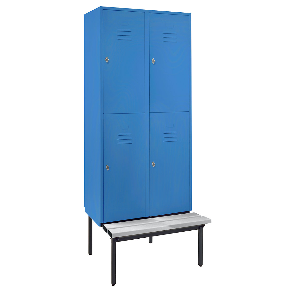 Vestiar cu două niveluri Berlin 2 cu bancă – Wolf (Imagine produs 8)-7