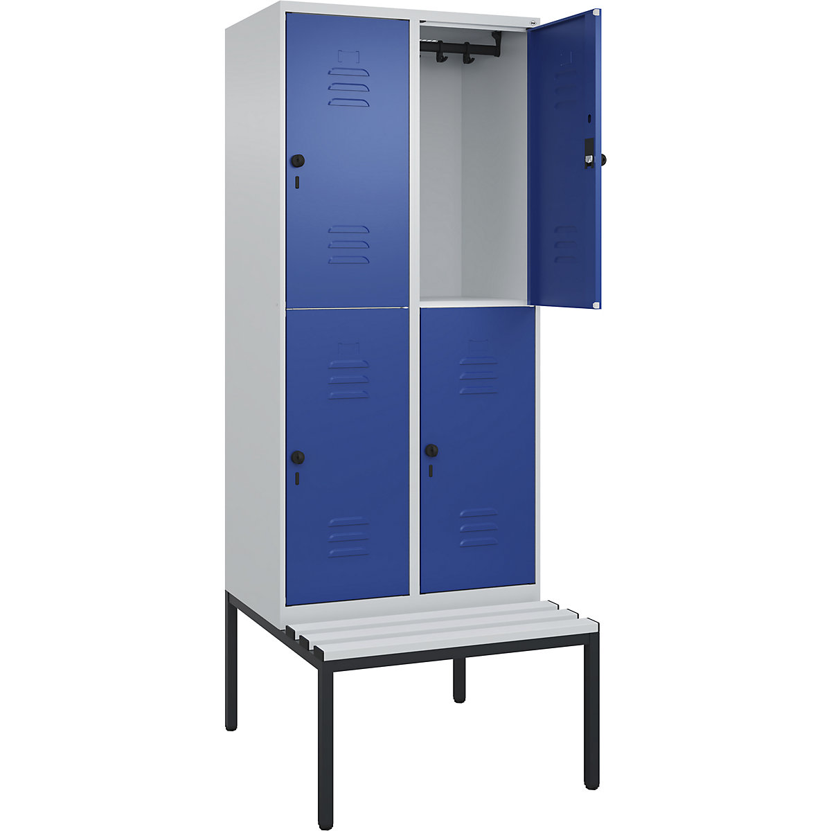 Vestiar cu două niveluri Classic PLUS cu bancă – C+P (Imagine produs 3)-2