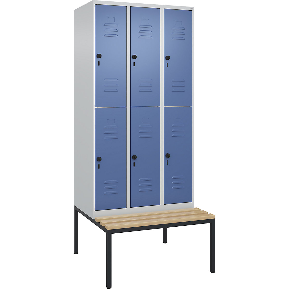 Vestiar cu două niveluri Classic PLUS cu bancă – C+P (Imagine produs 3)-2