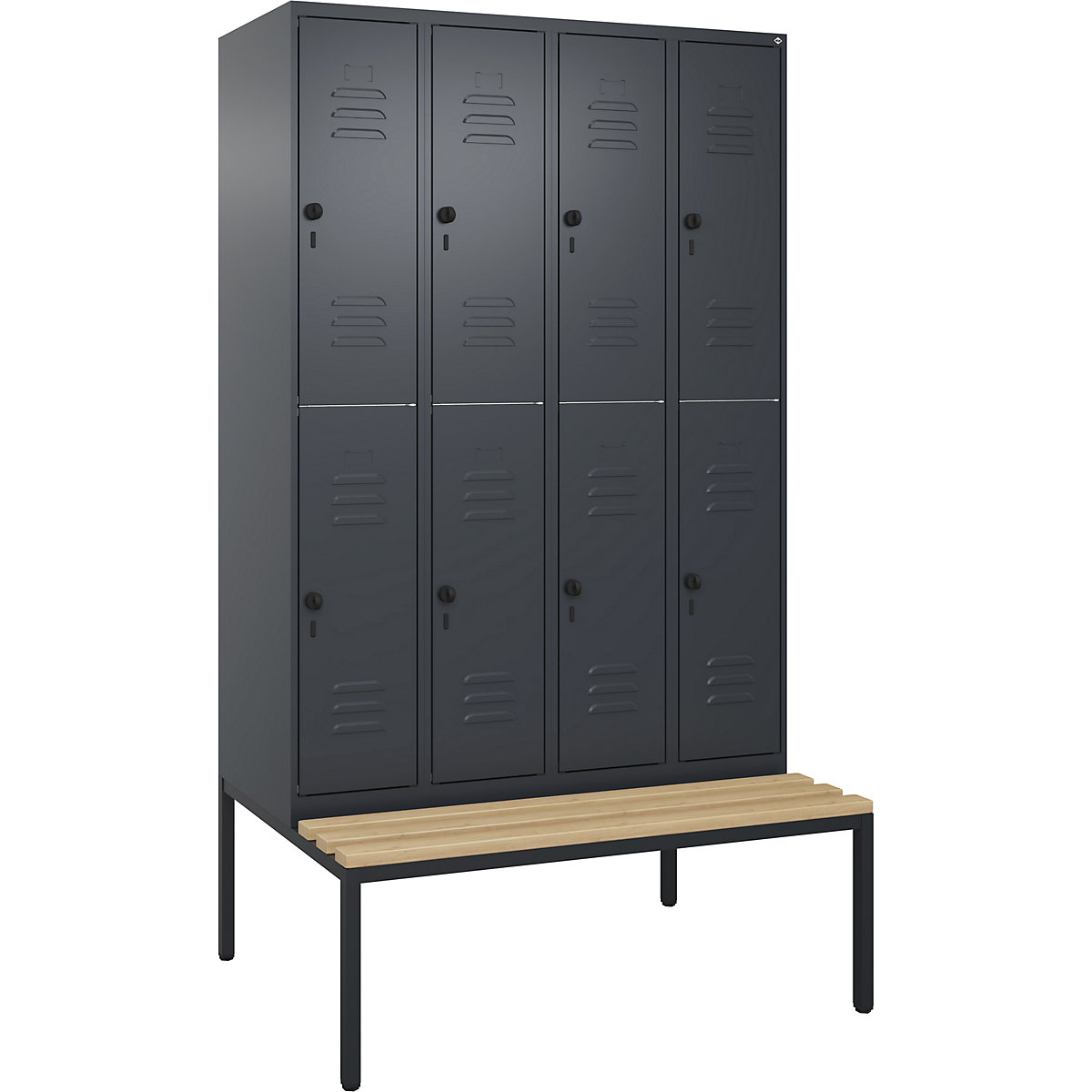 Vestiar cu două niveluri Classic PLUS cu bancă – C+P (Imagine produs 3)-2