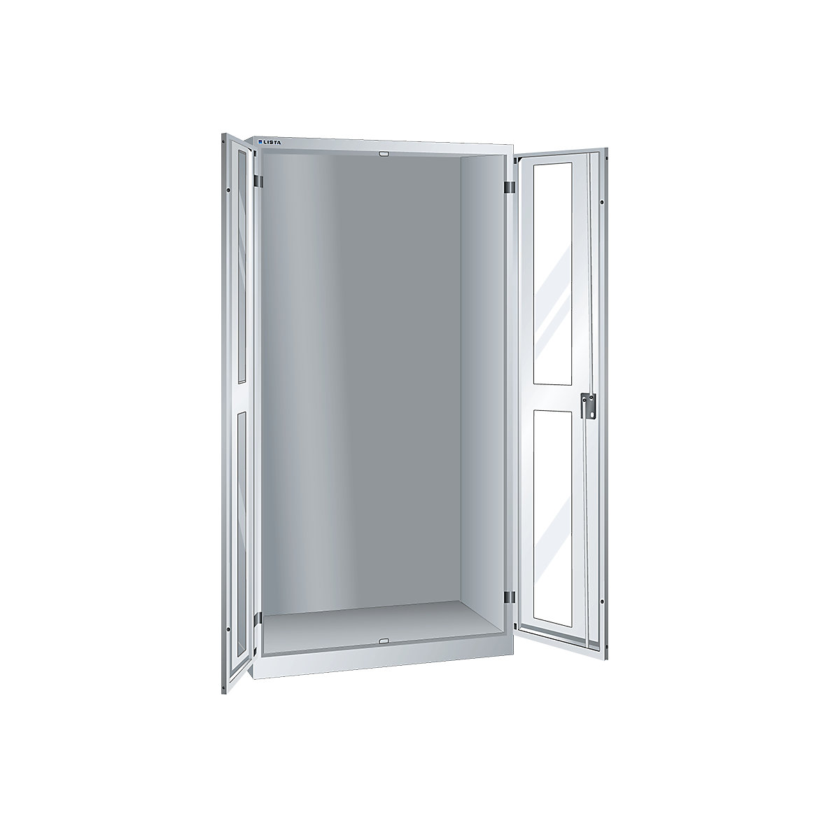 Dulap cu geam transparent, î. x lăț. x ad. 1950 x 1000 x 580 mm – LISTA (Imagine produs 3)-2