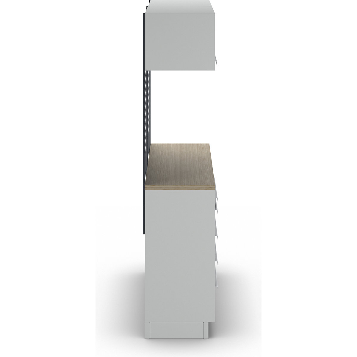 Sistem pentru dulap de atelier cu dulap de podea cu ușă cu canaturi și sertare (Imagine produs 5)-4