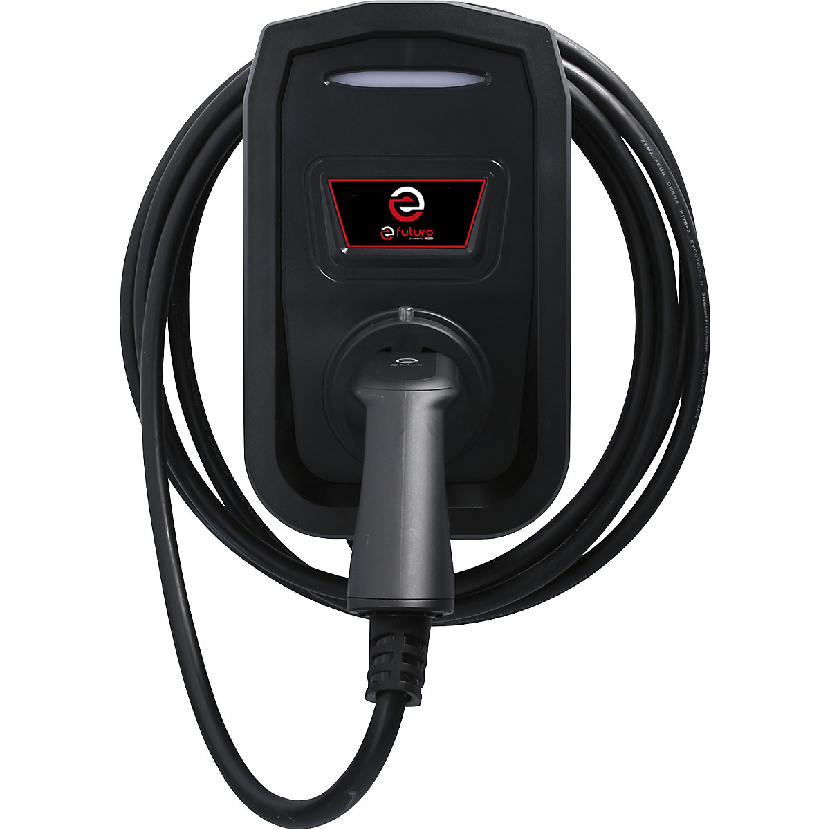 efuturo wallbox with type 2 charging cable, single phase