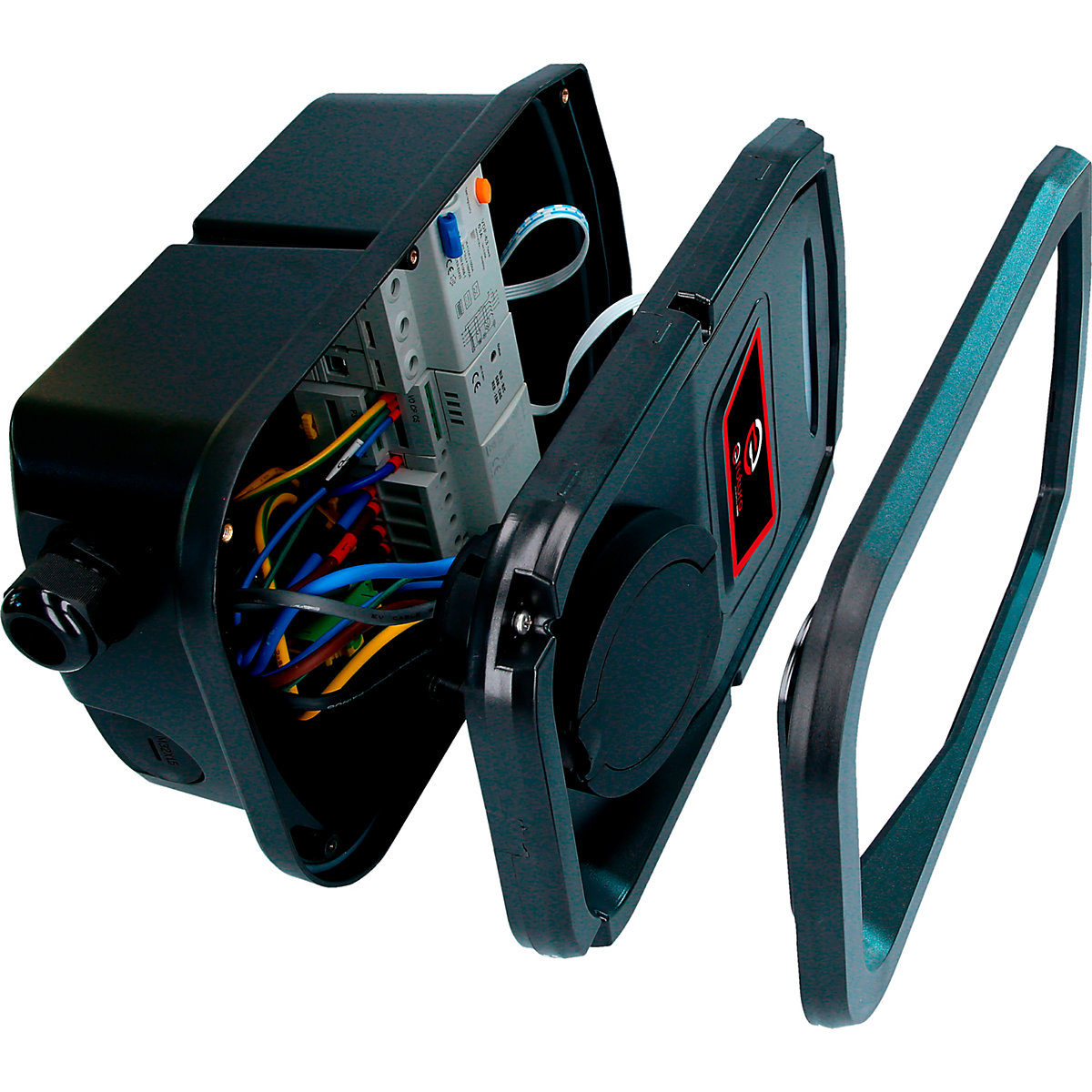 efuturo wallbox with type 2 power socket, three phase (Product illustration 3)-2