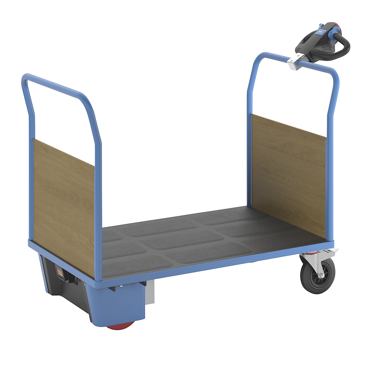 Platform truck with electric drive – eurokraft pro, 2 MDF end panels, LxWxH 1620 x 800 x 1300 mm-13