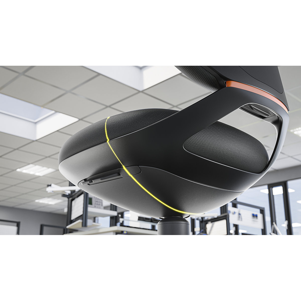 ESD-Arbeitsdrehstuhl TEXON bimos (Produktabbildung 3)-2