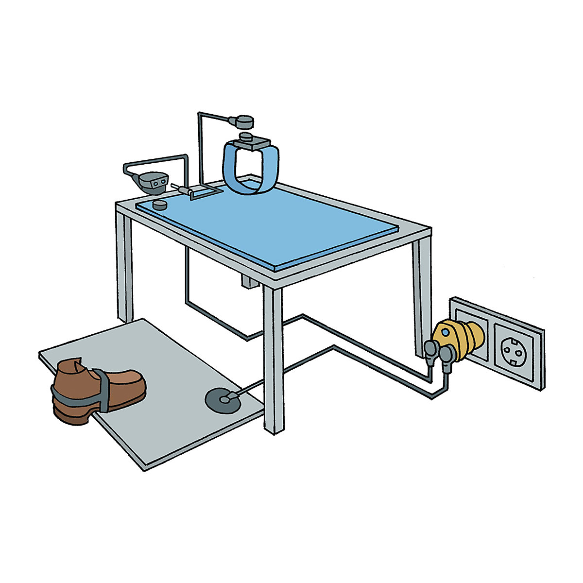 Anti-Stat POP™ ESD table matting – NOTRAX (Product illustration 3)-2