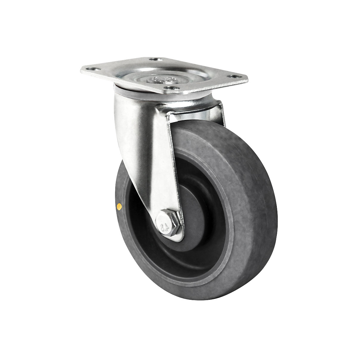 TPE tyre on PP rim, ESD, wheel Ø x width 125 x 40 mm, 2+ items, swivel castor