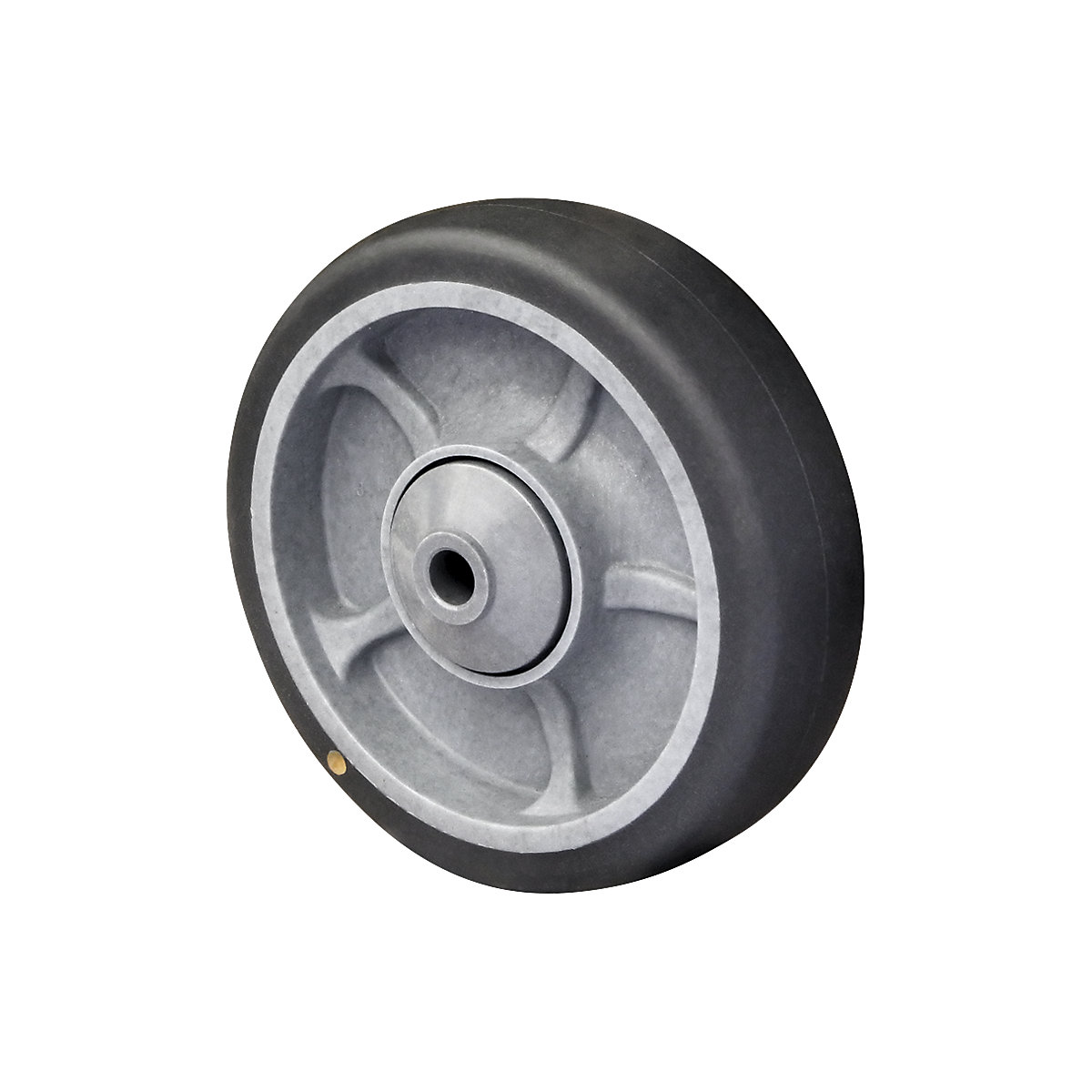 EUROKRAFTbasic – TPE wheel on PP rim, ESD, ball bearings, wheel Ø x width 125 x 35 mm