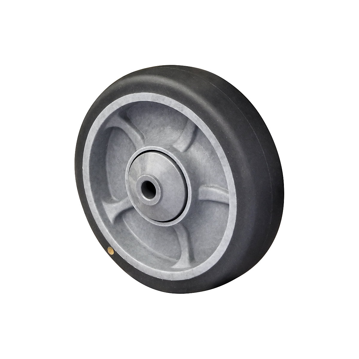 EUROKRAFTbasic – TPE wheel on PP rim, ESD, ball bearings, wheel Ø x width 160 x 40 mm