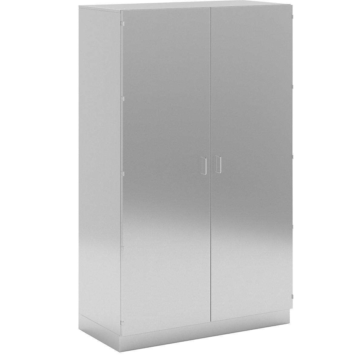Cleanroom full height cupboard made of stainless steel, 2 hinged door, width 1200 mm-8