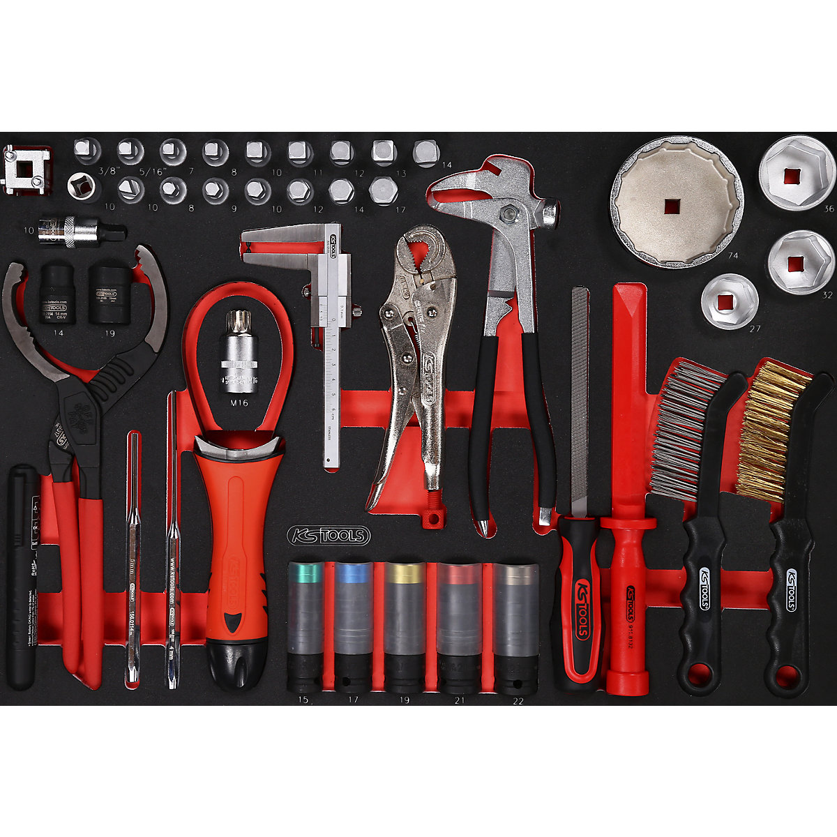 Cărucior de atelier PERFORMANCE PLUS cu unelte – KS Tools (Imagine produs 10)-9