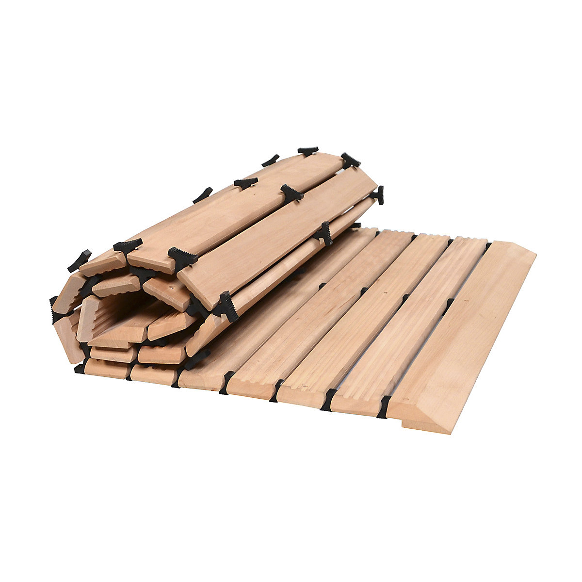Grilaj din lemn Yoga, fag deschis, per m.l. – Miltex (Imagine produs 2)-1