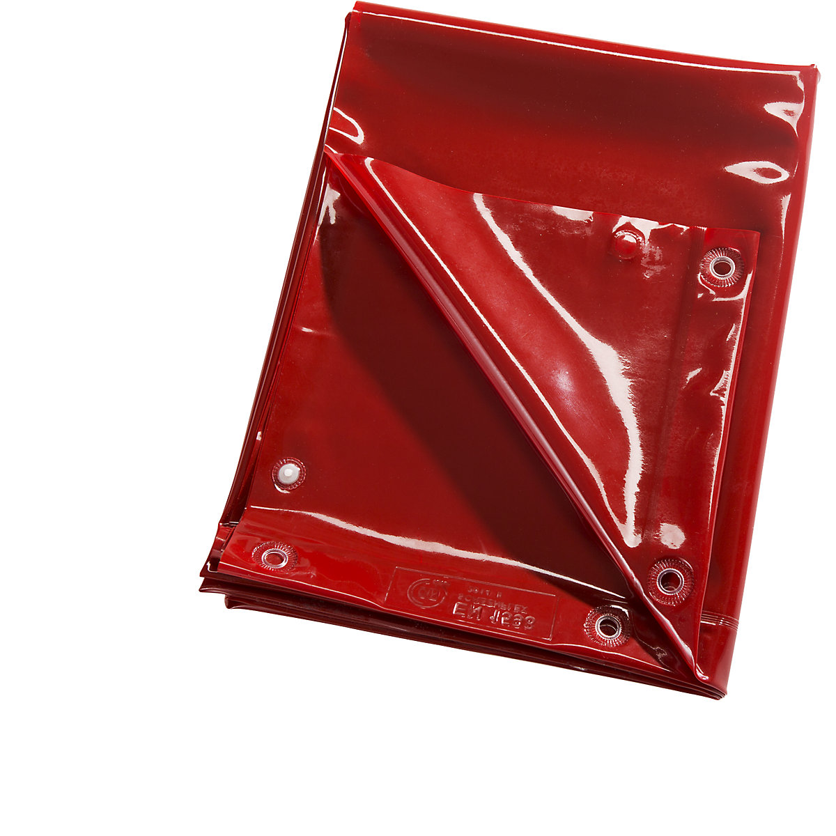 Prelată de protecție pentru sudură, cu normă DIN, lung. x lăț. 1800 x 1400 mm, roșu