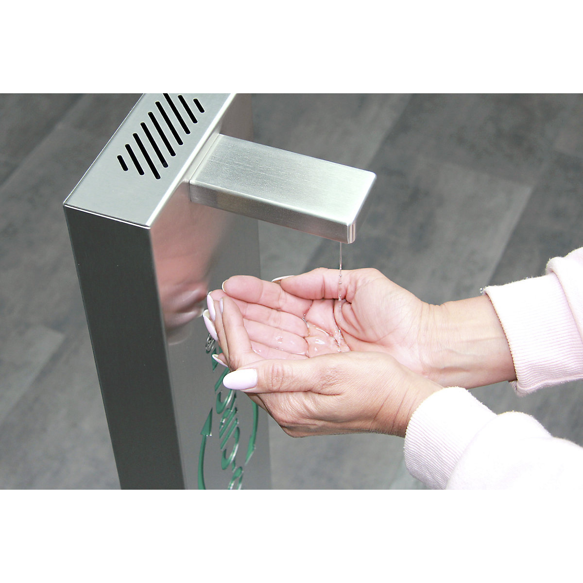 Coloană mobilă de dezinfectare a mâinilor SEPTY-POINT – Bio-Circle (Imagine produs 2)-1