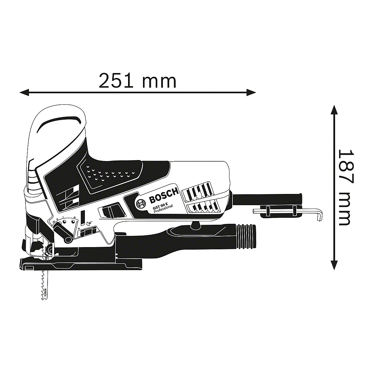 Decoupeerzaag GST 90 E Professional – Bosch (Productafbeelding 6)-5