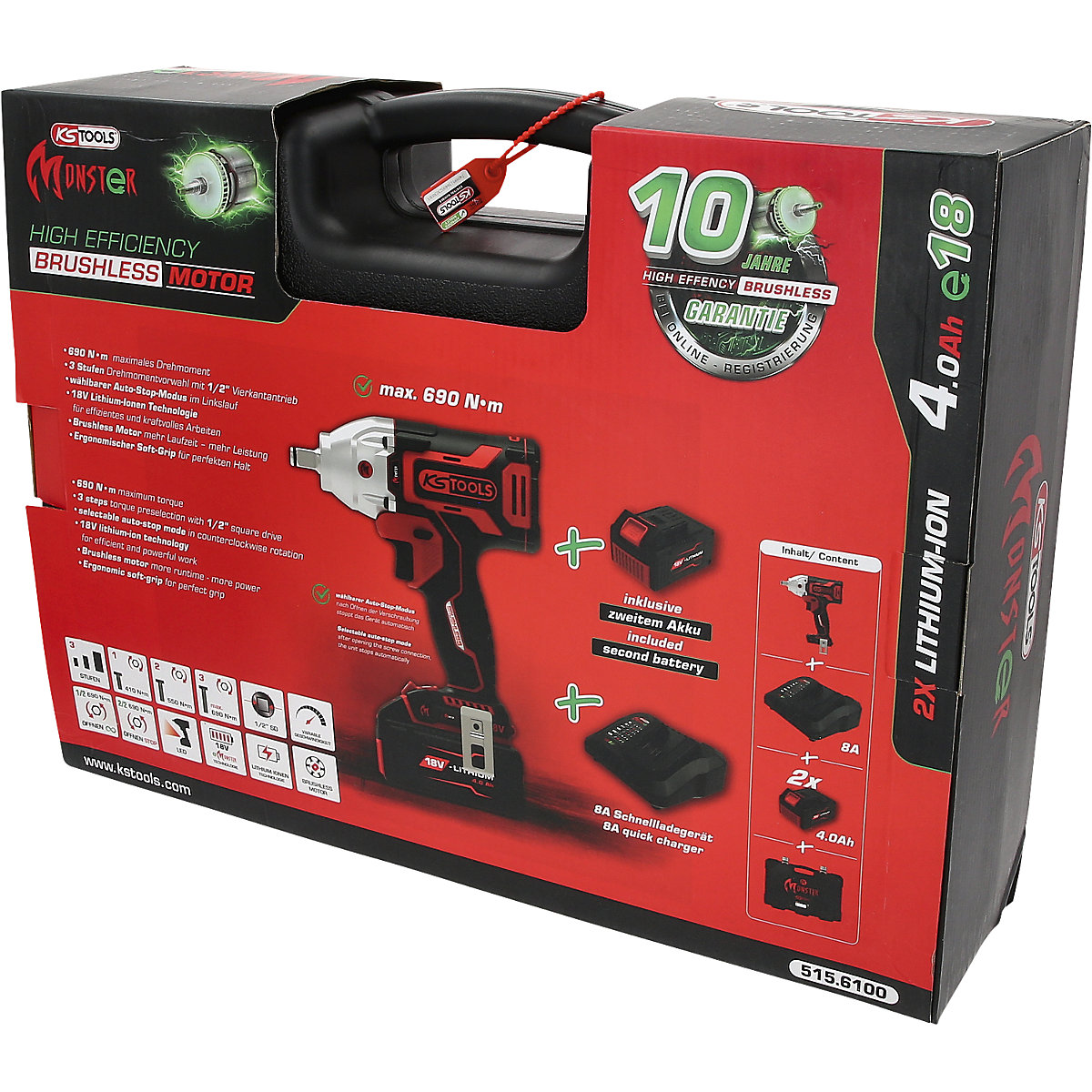 1/2'&#x27; Akku-Schlagschrauber Brushless SET 9teilig KS Tools (Produktabbildung 9)-8