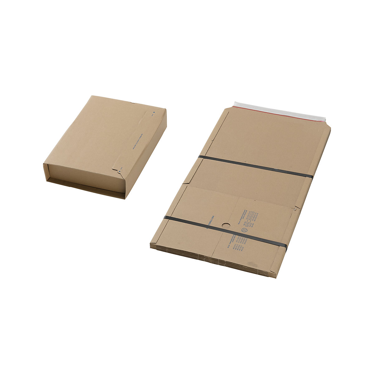 Embalaje universal y para libros – eurokraft basic, UE 50 unid., dimensiones interiores L x A 147 x 126 mm-1