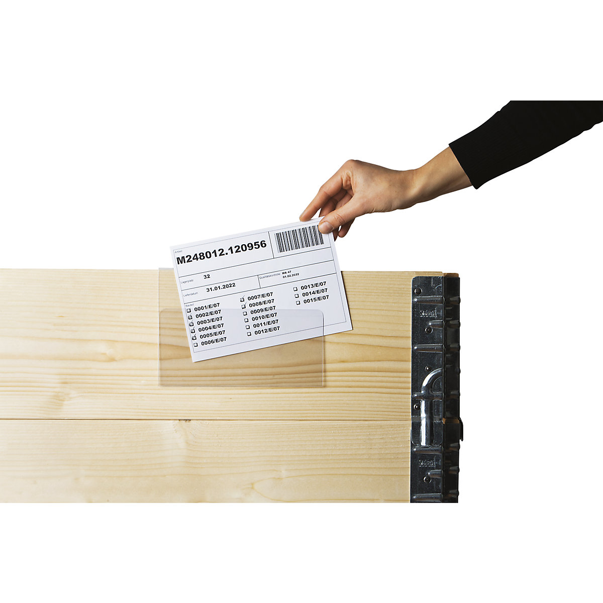 Porte-documents avec réglette d'accrochage (Illustration du produit 2)-1