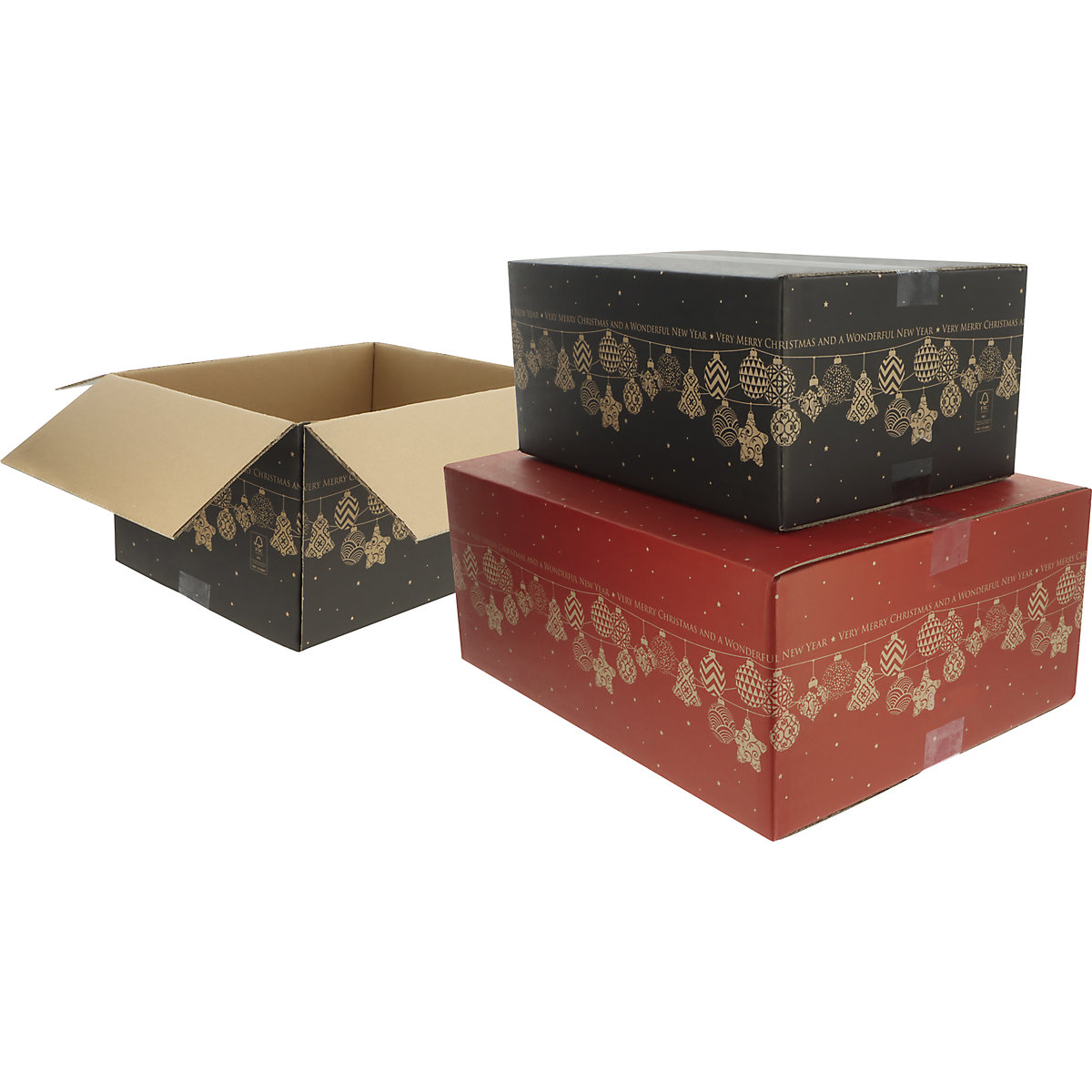 Carton d'expédition motif guirlande – ratioform terra (Illustration du produit 2)-1