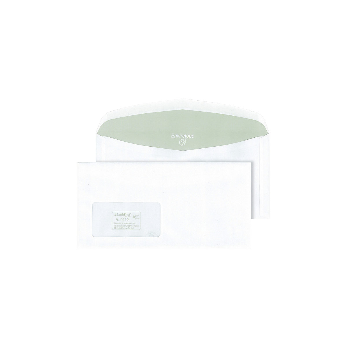 Enveloppes Envirelope® – terra, blanc, avec fenêtre, format C6 / C5, lot de 1000-2