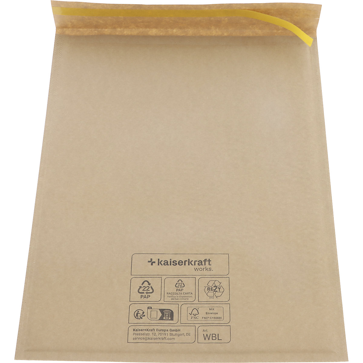 Pochette d'expédition Wavebag™ Light terra – ratioform terra (Illustration du produit 4)-3
