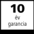 10 év jótállás  Az ezzel a szimbólummal jelölt termékek anyagára és kivitelére a szállítástól számítva 10 év minőségi garanciát vállalunk.