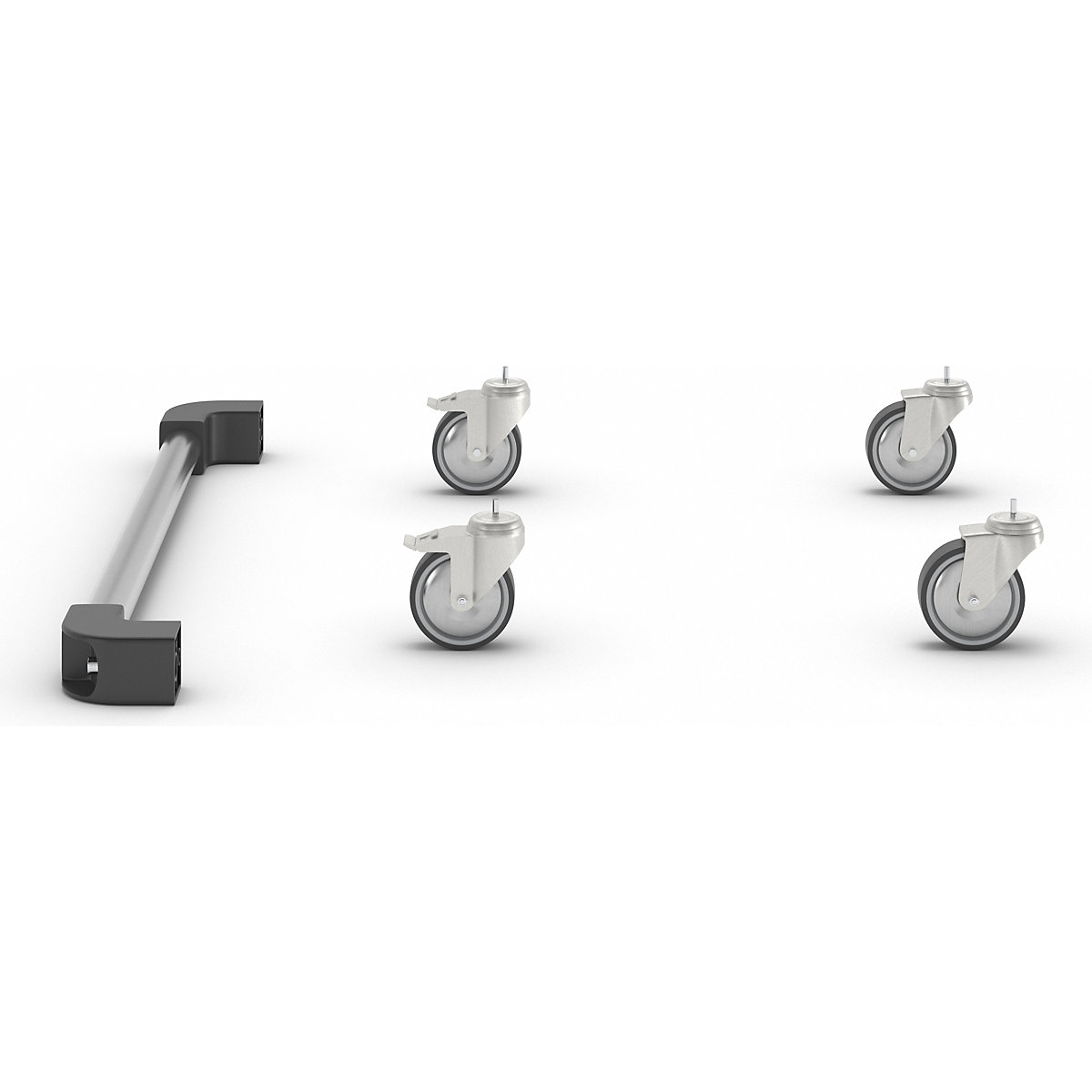 Conjunto de rodas para armário de computador em aço inoxidável (Imagem do produto 5)-4