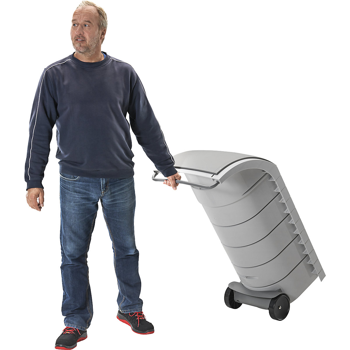 Conjunto de rodas para recipiente para materiais recicláveis ProfiLine WSB Design – Hailo (Imagem do produto 7)-6