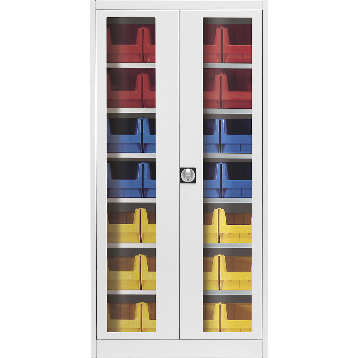 Armário de portas de batentes com janela de visualização – mauser