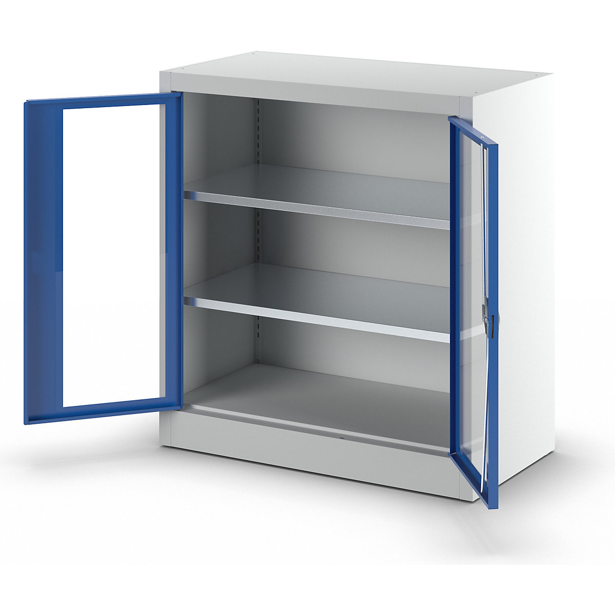 Armário com portas de batente e janela de visualização – mauser (Imagem do produto 3)-2