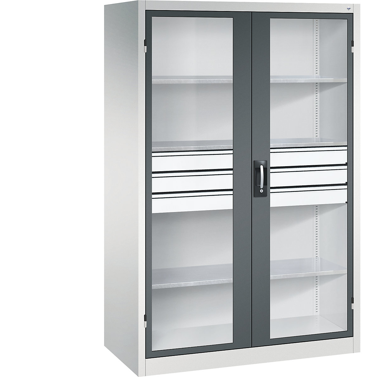 Armário com portas de batente e janela de visualização – C+P (Imagem do produto 4)-3