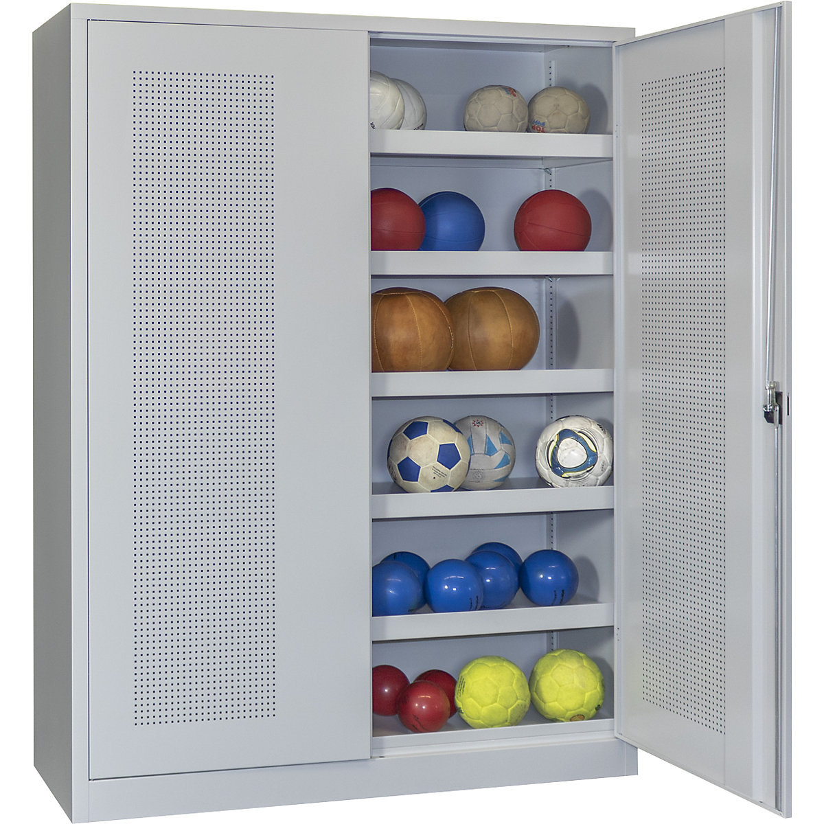 Armário de portas de batente para bolas, altura 1950 mm – Pavoy