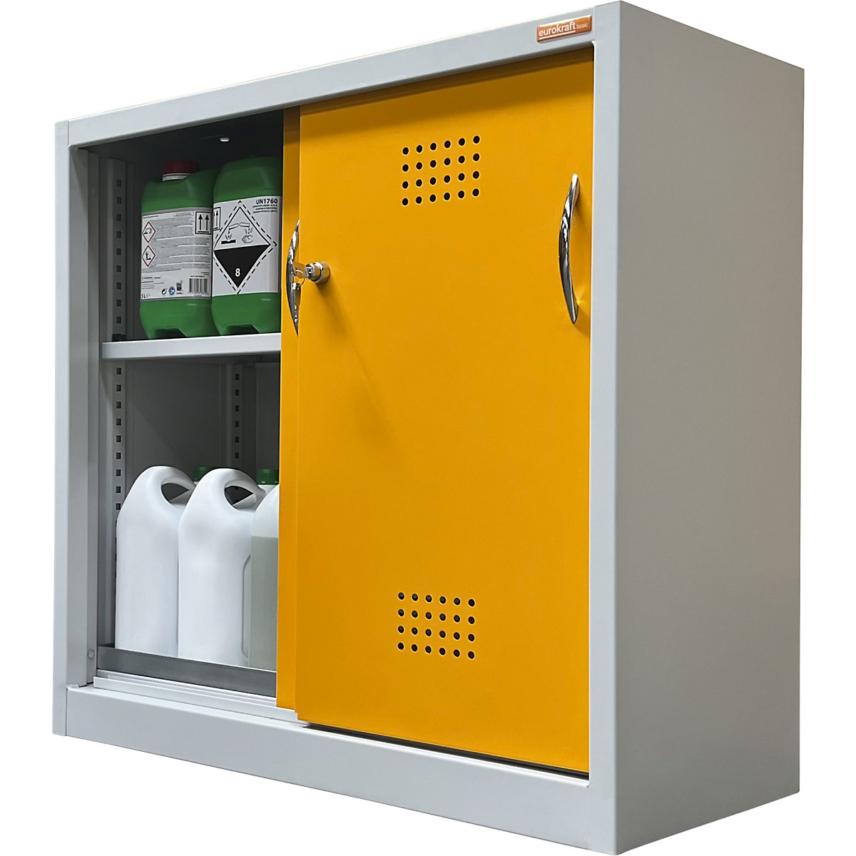 Armario ecológico con puertas correderas – eurokraft basic (Imagen del producto 6)-5