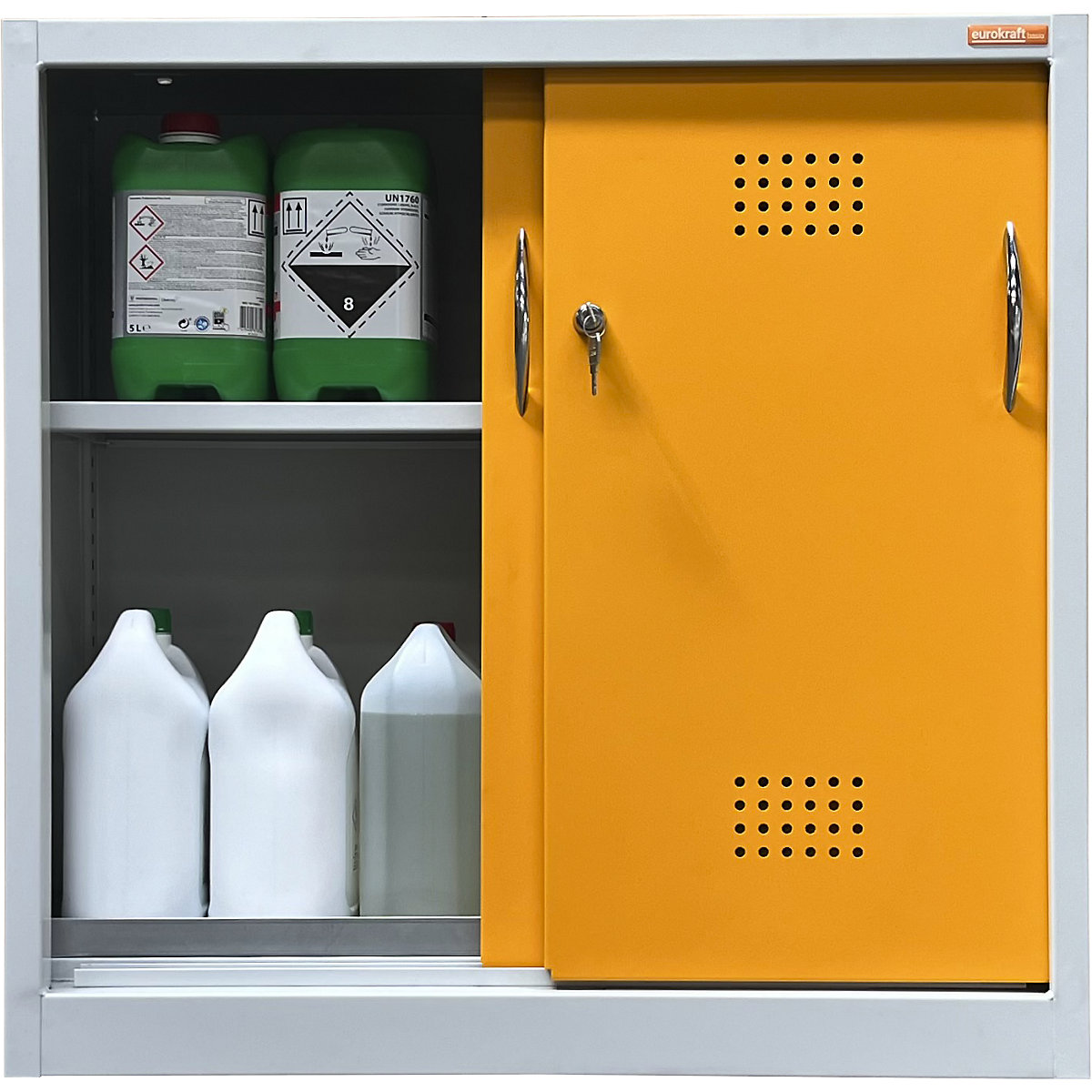 Armario ecológico con puertas correderas – eurokraft basic (Imagen del producto 7)-6