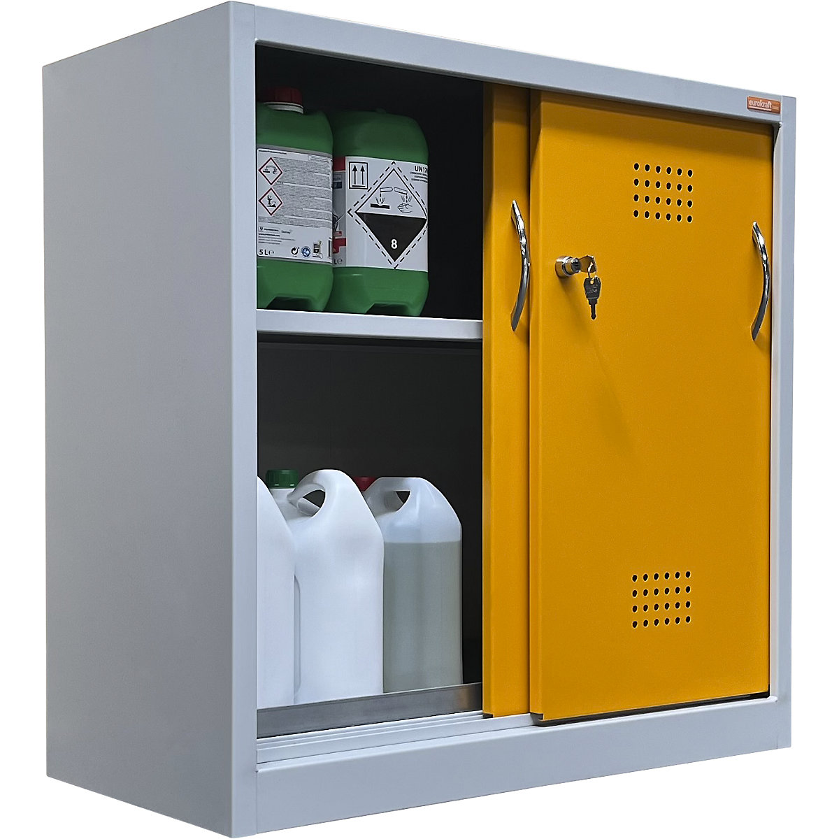 Armario ecológico con puertas correderas – eurokraft basic (Imagen del producto 8)-7