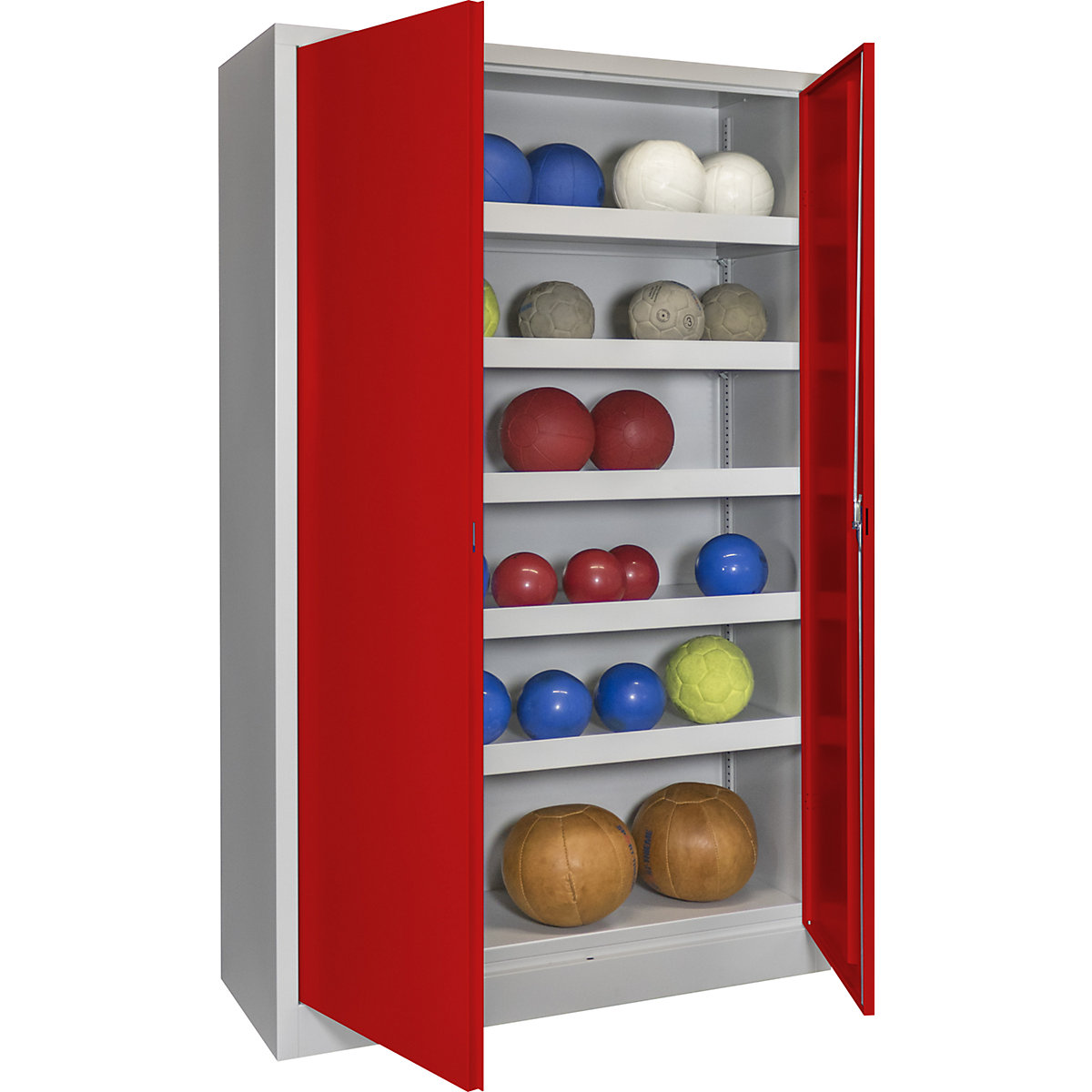 Armario de puertas batientes para balones, altura 1950 mm &ndash; Pavoy