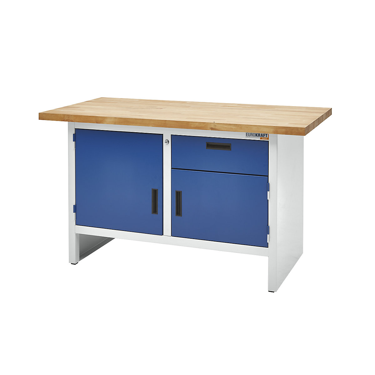 Bancada de trabalho com lados laterais fechados – eurokraft basic (Imagem do produto 10)-9