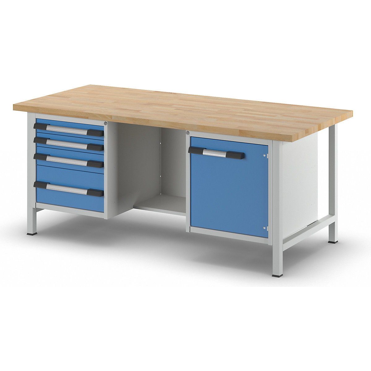 Bancada de trabalho, estrutura modular série 8000 – eurokraft pro (Imagem do produto 7)-6