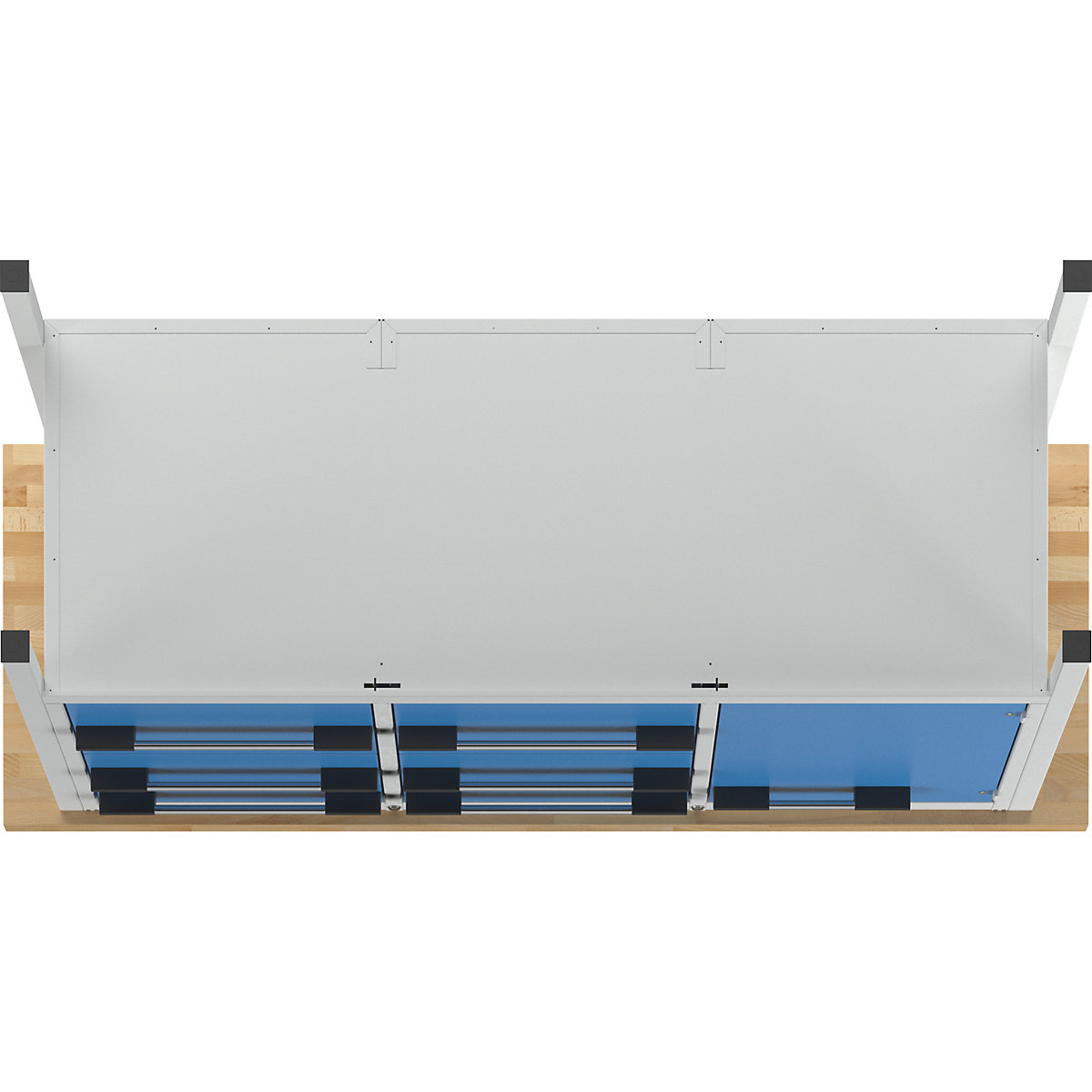 Bancada de trabalho, estrutura modular série 8000 – eurokraft pro (Imagem do produto 6)-5
